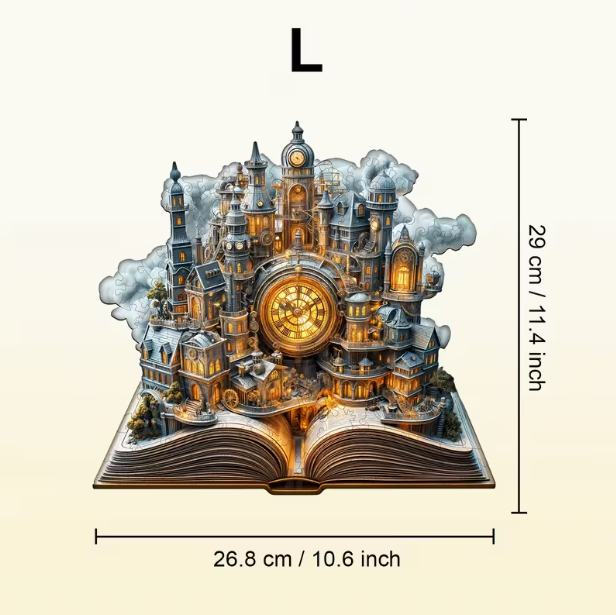 City Clock Tower Wooden Puzzle - Wall Art