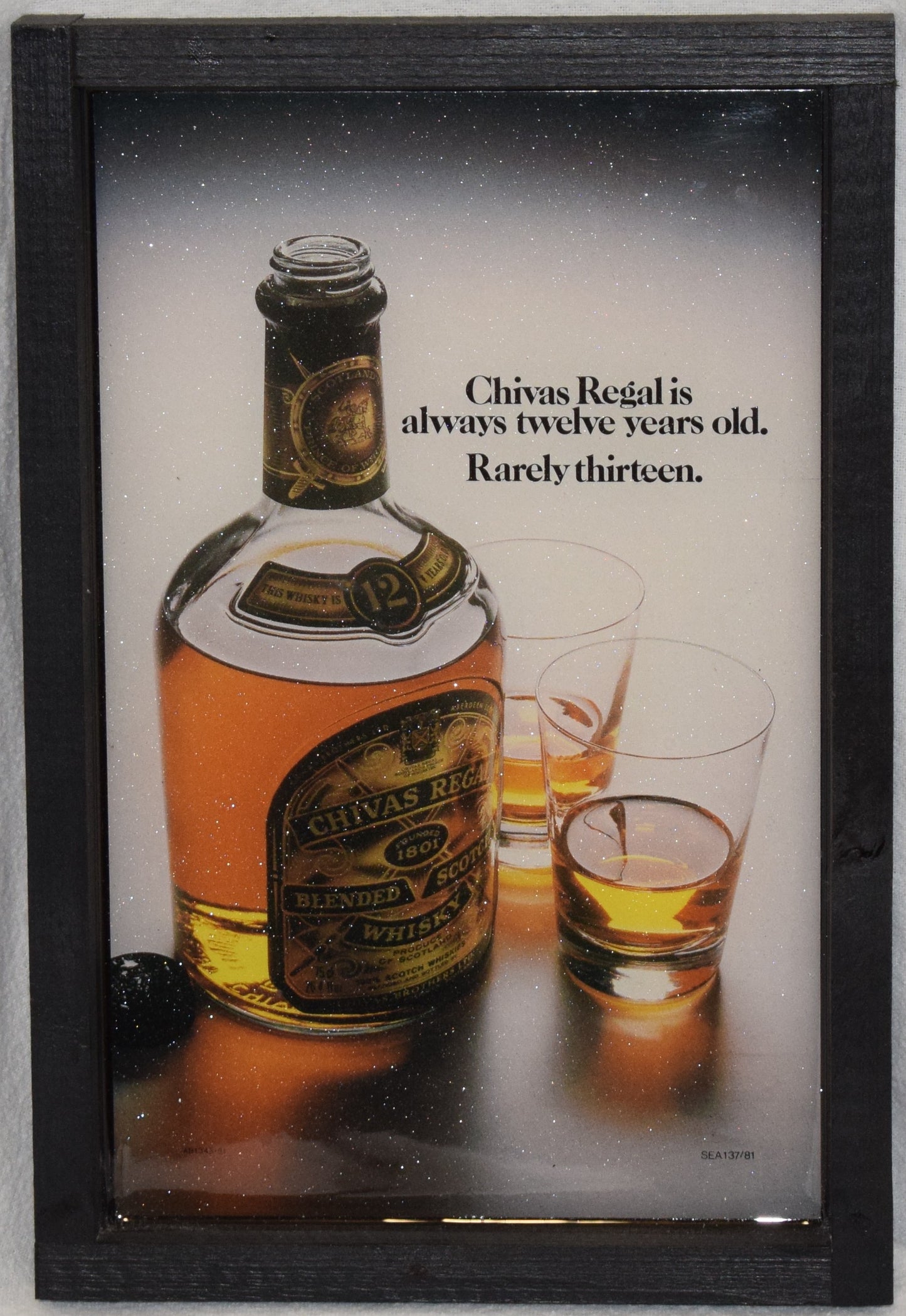 Chivas Regal - Pub/Bar -Artistic Resin finish - Framed Original Retro Print