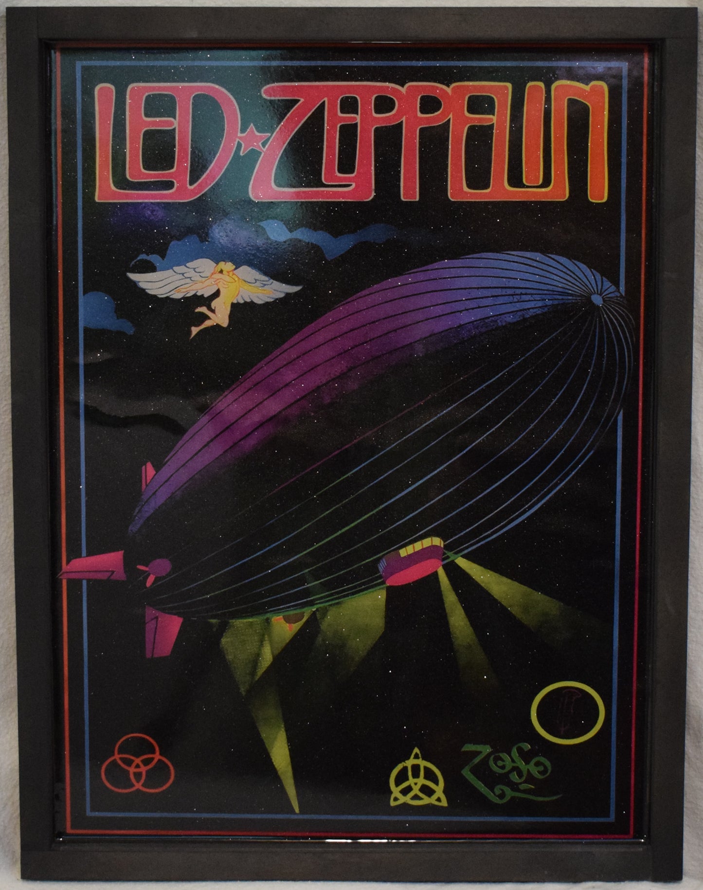 Led Zepplin -Music/Band -Artistic Resin finish - Framed Print