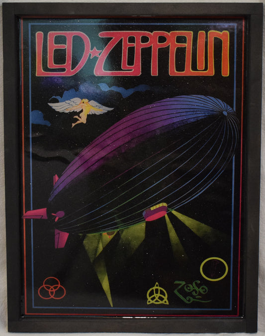 Led Zepplin -Music/Band -Artistic Resin finish - Framed Print
