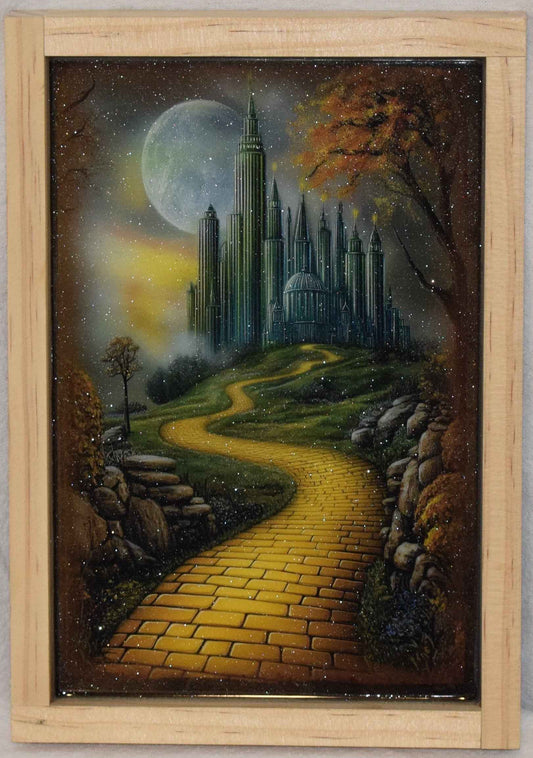 Wizard of Oz print - Wizards Castle with Artistic Resin finish Framed Wall Art