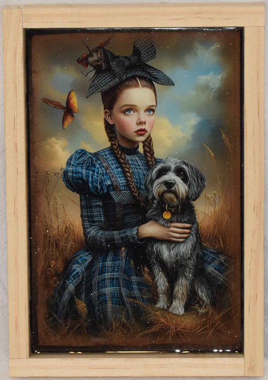 Wizard of Oz print - Dorothy with Artistic Resin finish Framed Wall Art