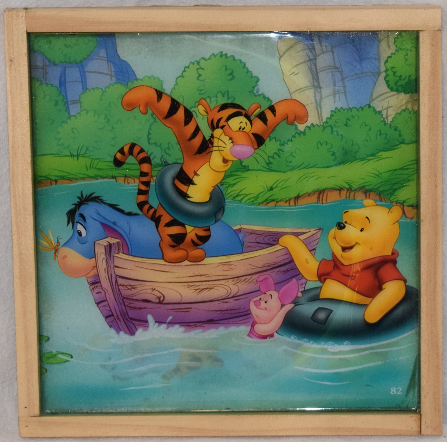 Winnie and the Gang - Artistic Resin finish - Framed Original Retro Print