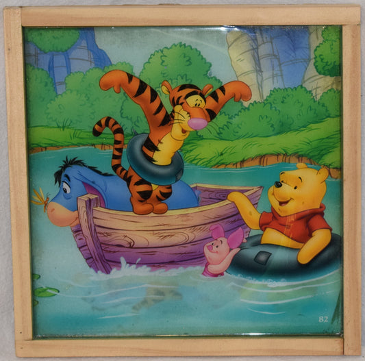 Winnie and the Gang - Artistic Resin finish - Framed Original Retro Print