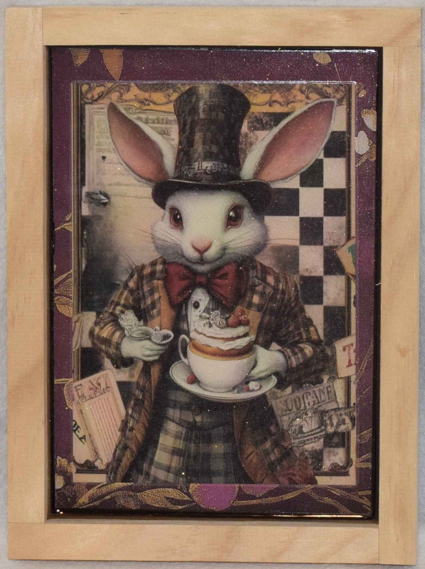 Rabbit with Artistic Resin finish Framed Wall Art