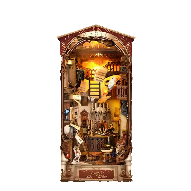 Magic World - Miniature Book Nook with Touch sensitive Lights