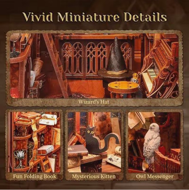 Magic World - Miniature Book Nook with Touch sensitive Lights