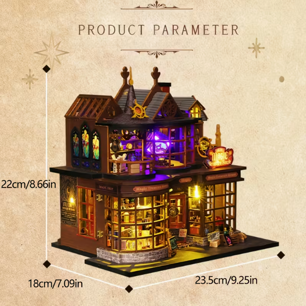 Magic Shop - Magic Treasure House DIY Kit with LED lighting