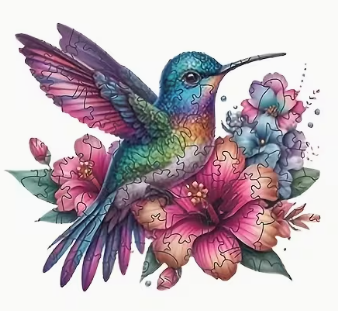 Hummingbird Wooden Puzzle - Wall Art