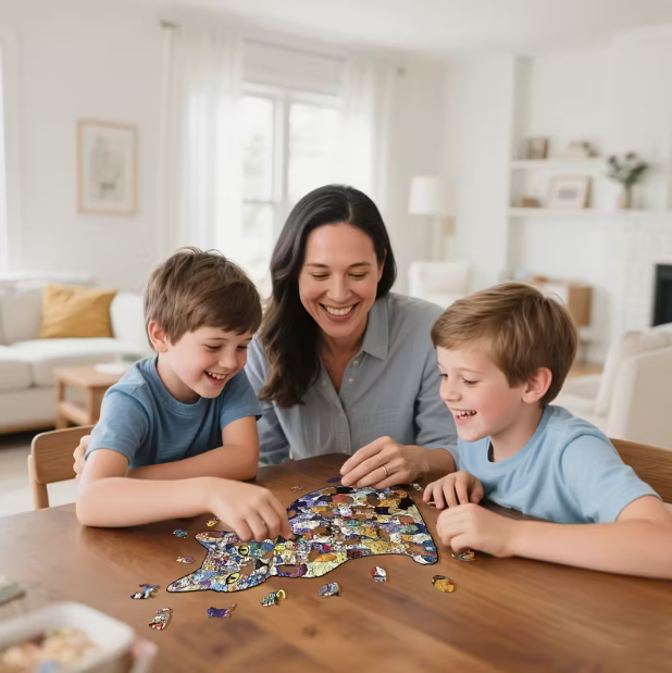 Cheerful Cats Wooden Puzzle - Wall Art