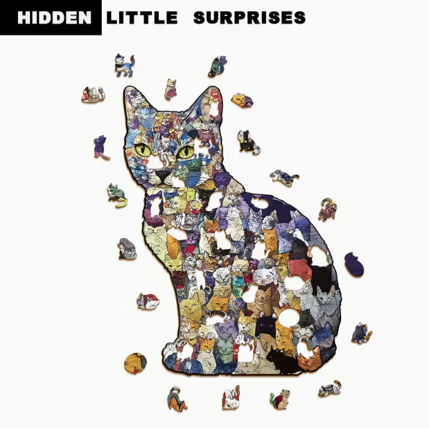 Cheerful Cats Wooden Puzzle - Wall Art