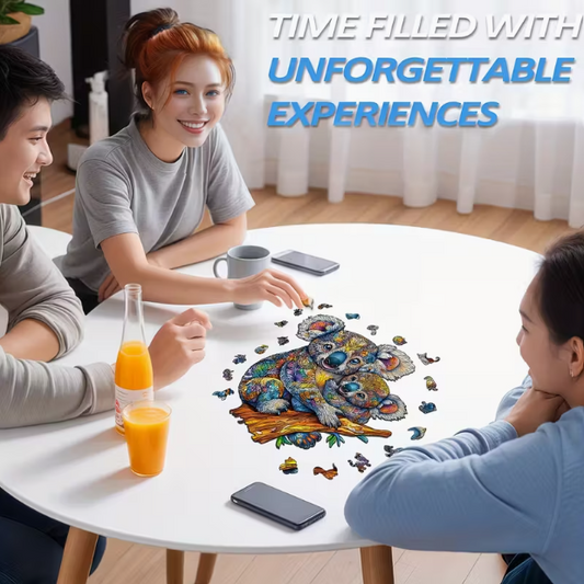 Castle with Hot Air Ballons Wooden Puzzle - Wall Art