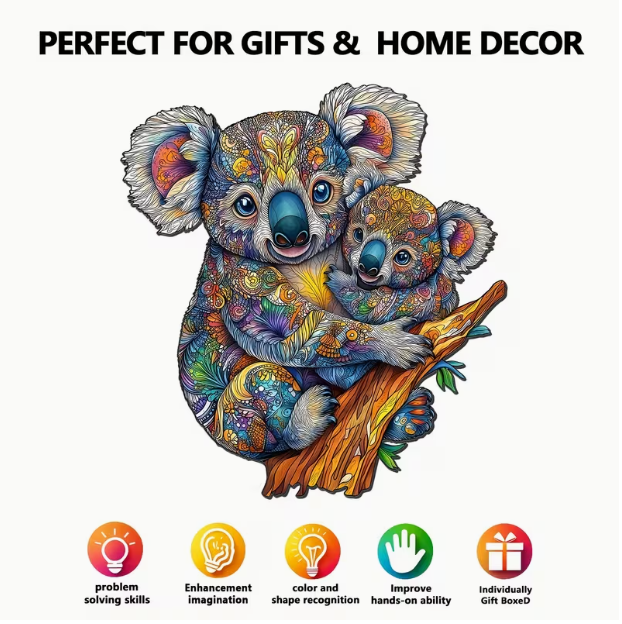 Koala Wooden Puzzle - Wall Art