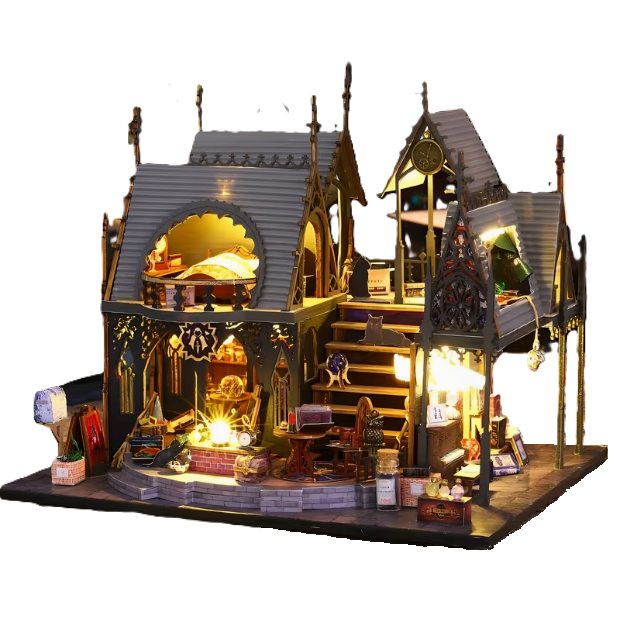 Luna Magic House  Miniature Dollhouse with LED Lights