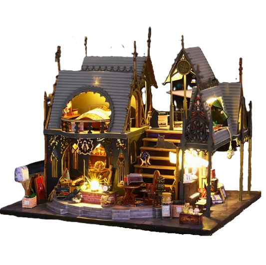 Luna Magic House  Miniature Dollhouse with LED Lights