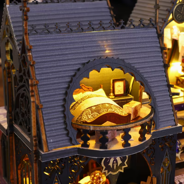 Luna Magic House  Miniature Dollhouse with LED Lights